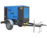 ТСС ЭД-20-Т400-2РКМ11 в шумозащитном кожухе на прицепе с АВР